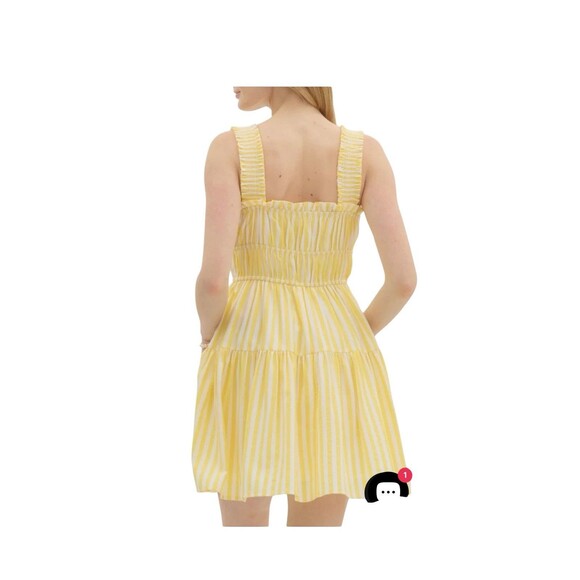 Entro Size S NWT Lemon Yellow Mini  Sundress - Picture 3 of 15